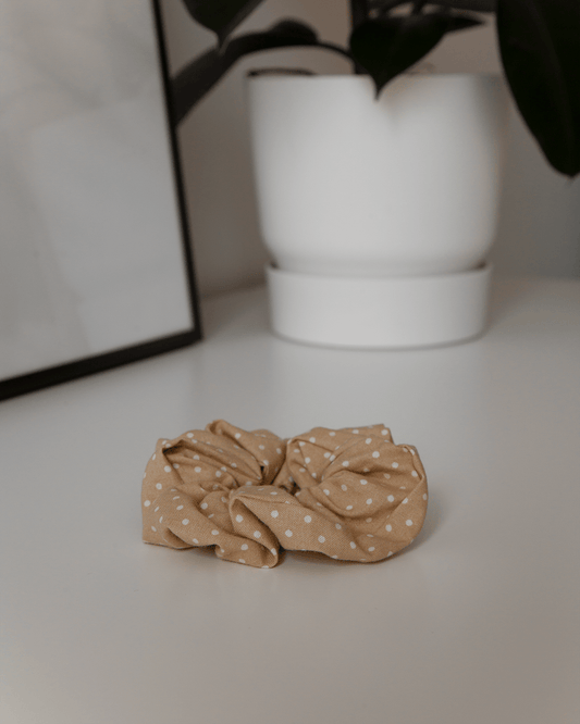 Handmade Polka Dot Scrunchie