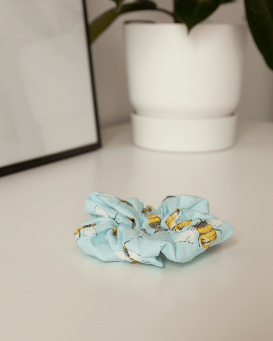 Handmade Bee Scrunchie