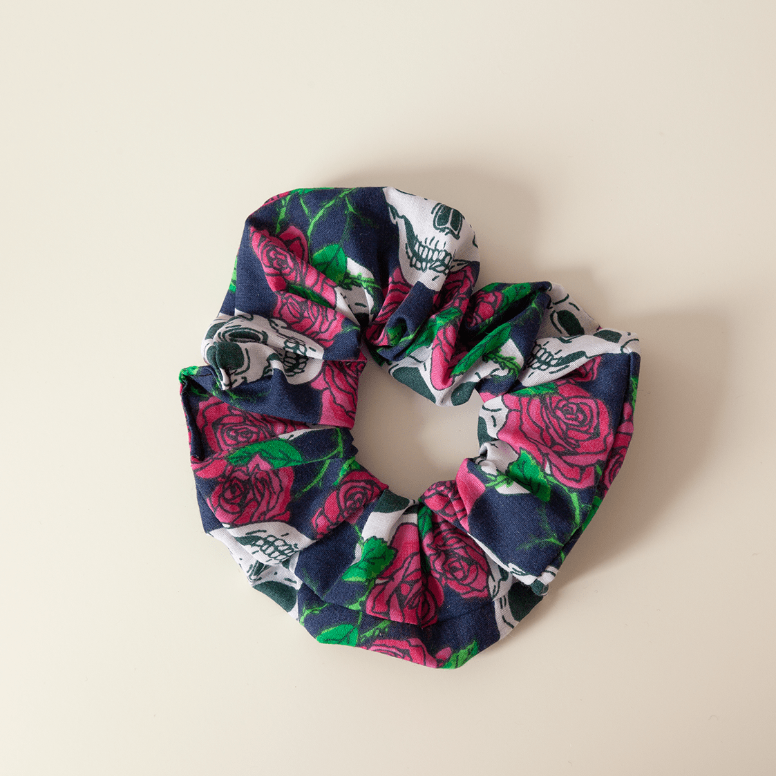 Handmade Skull Scrunchie
