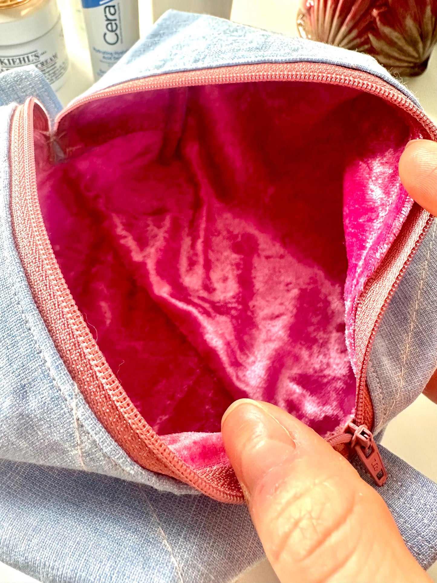 Handmade Beauty Bag/ pouch