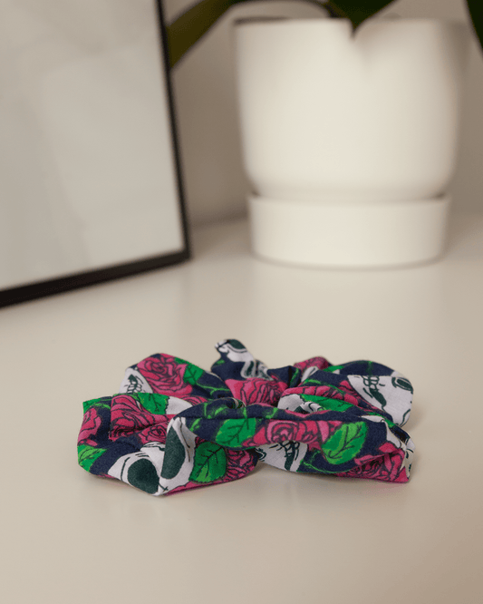 Handmade Skull Scrunchie