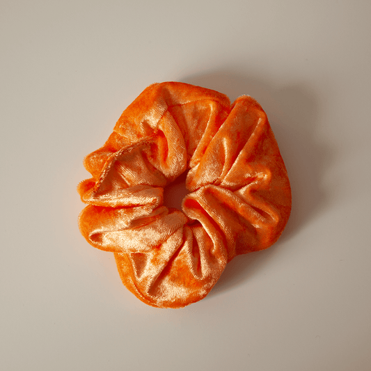 Handmade Orange Luxe Scrunchie