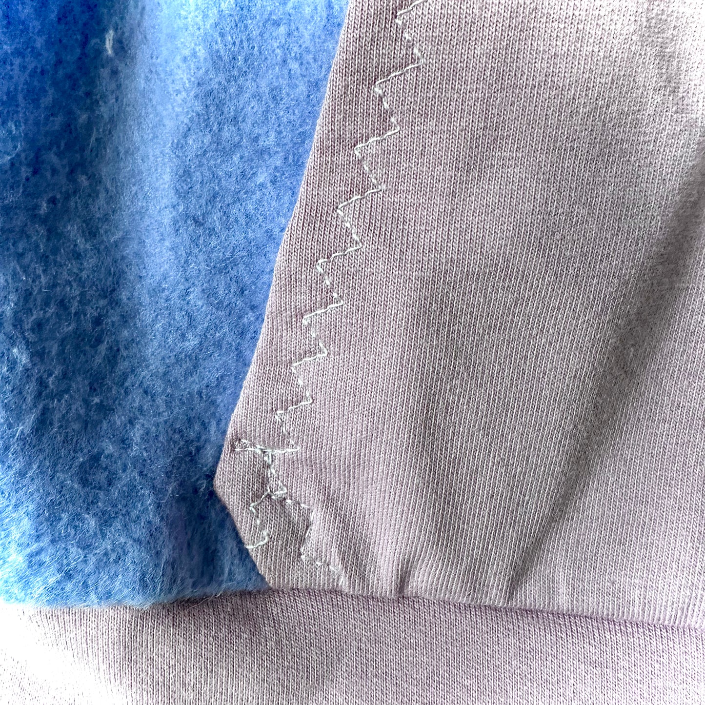 Handmade Baby Sweatshirt (6–9 Months) – Purple & Pink with Ruffles
