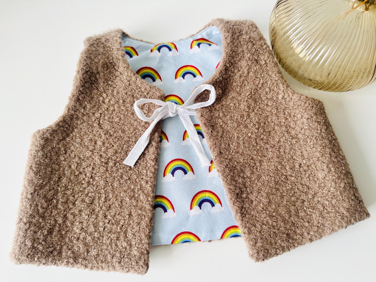 Handmade Teddy Baby Vest (6-9 Months)