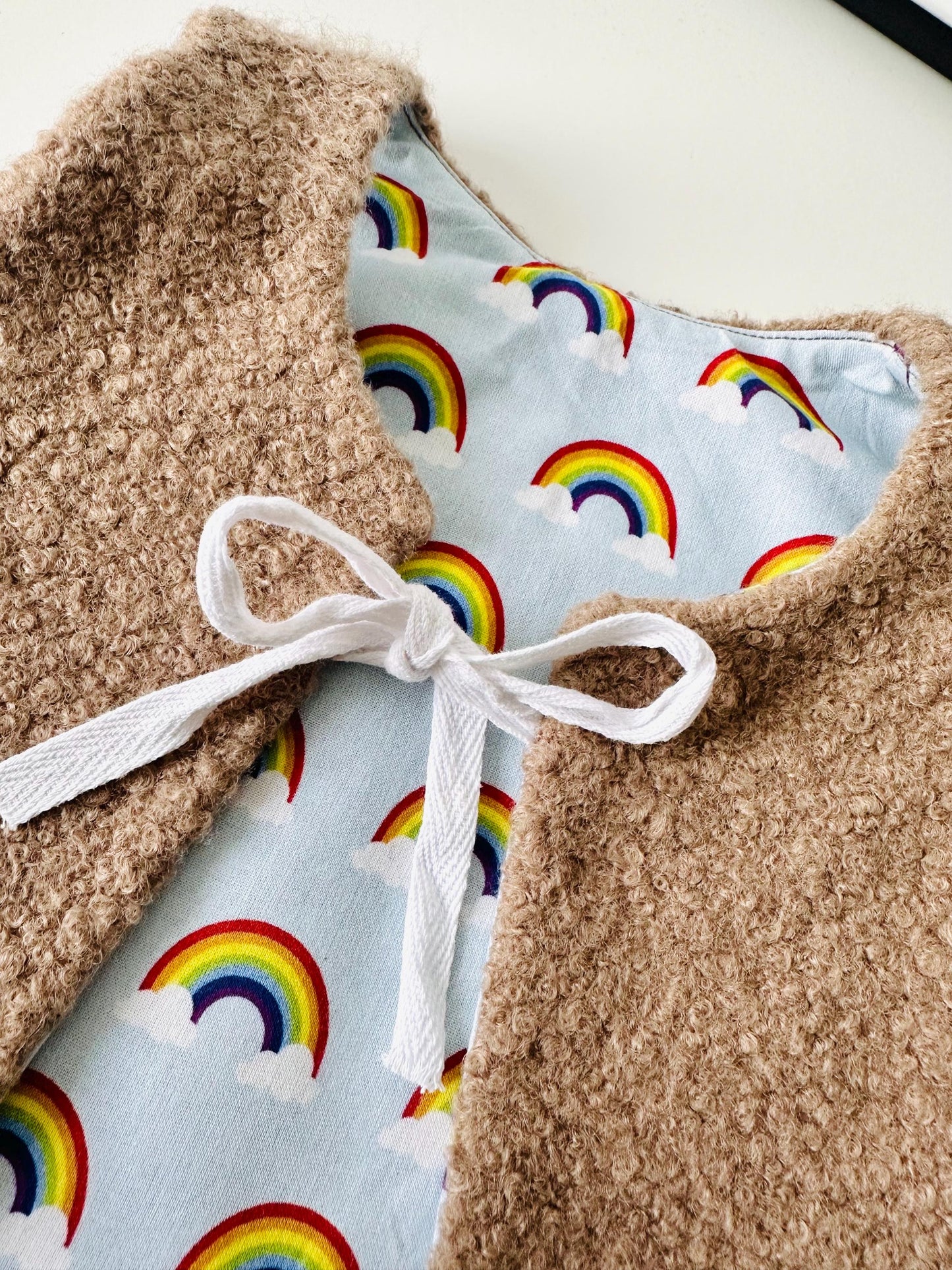 Handmade Teddy Baby Vest (6-9 Months)