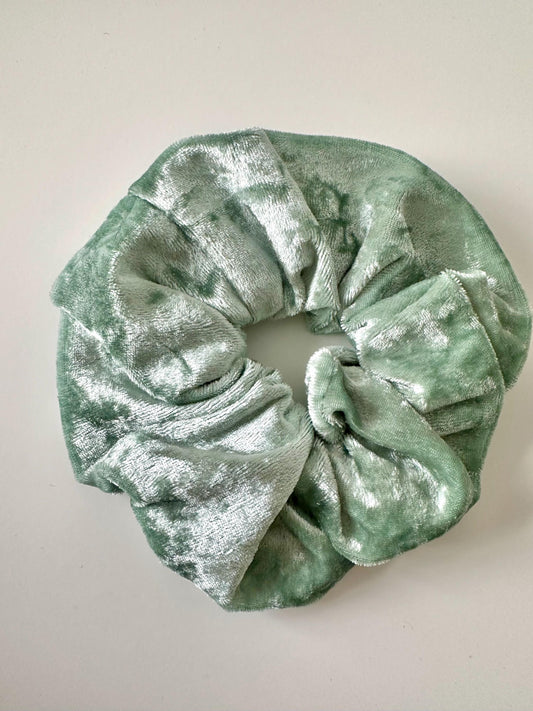 Handmade Emerald Luxe Scrunchie