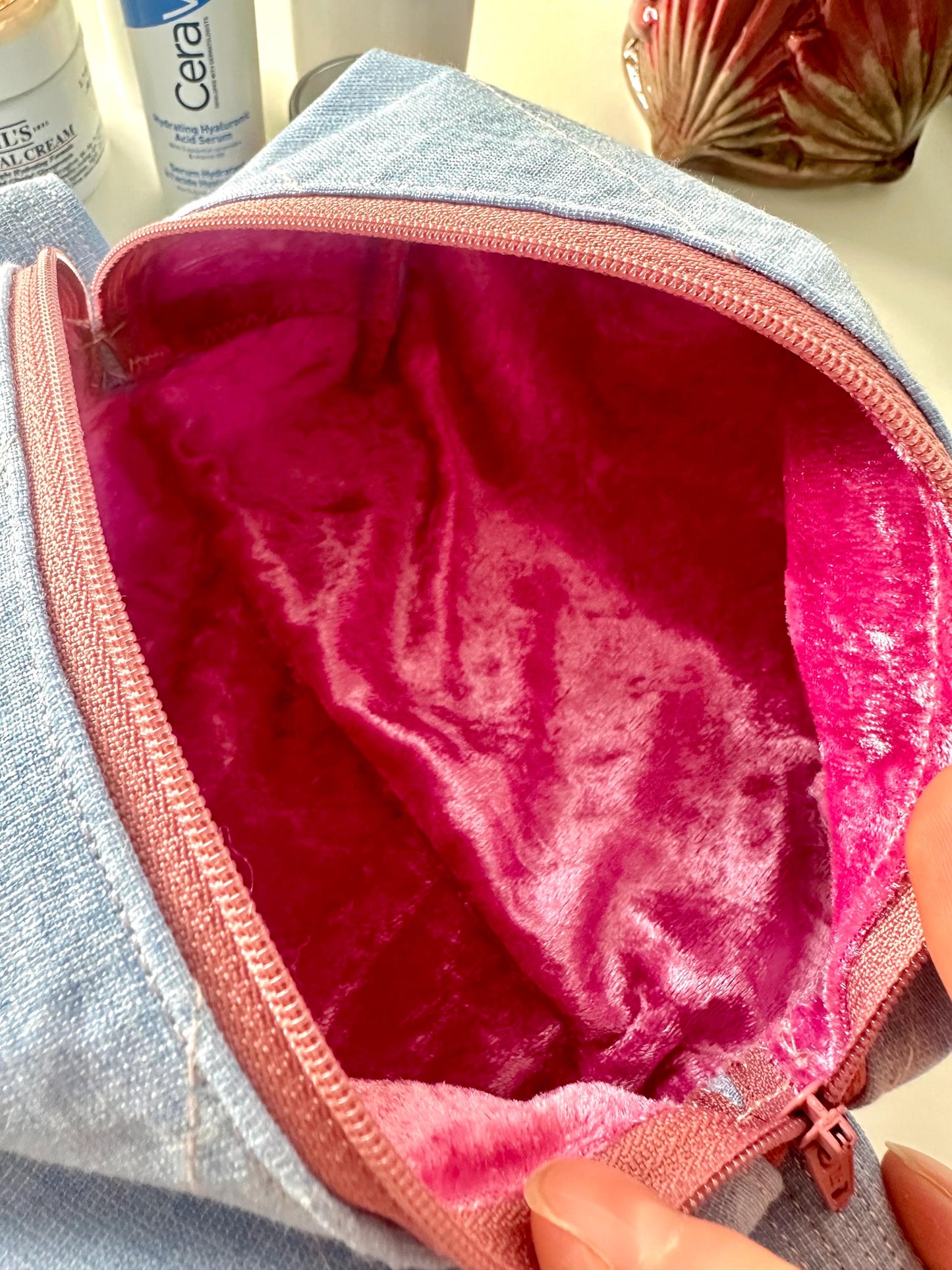 Handmade Beauty Bag/ pouch
